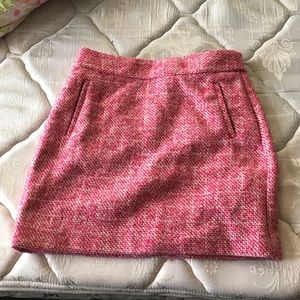 Pink/white Banana Republic mini skirt